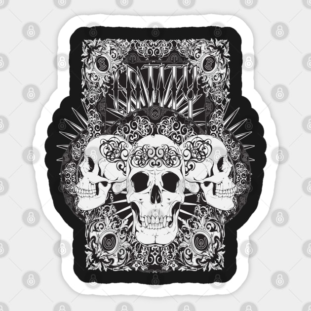 Entity Skulls Sticker by JakeRhodes